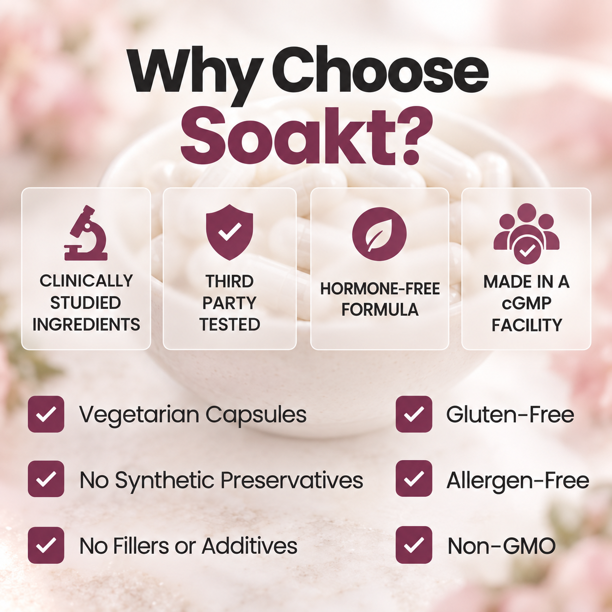 Soakt Pure D Mannose (1,300mg)