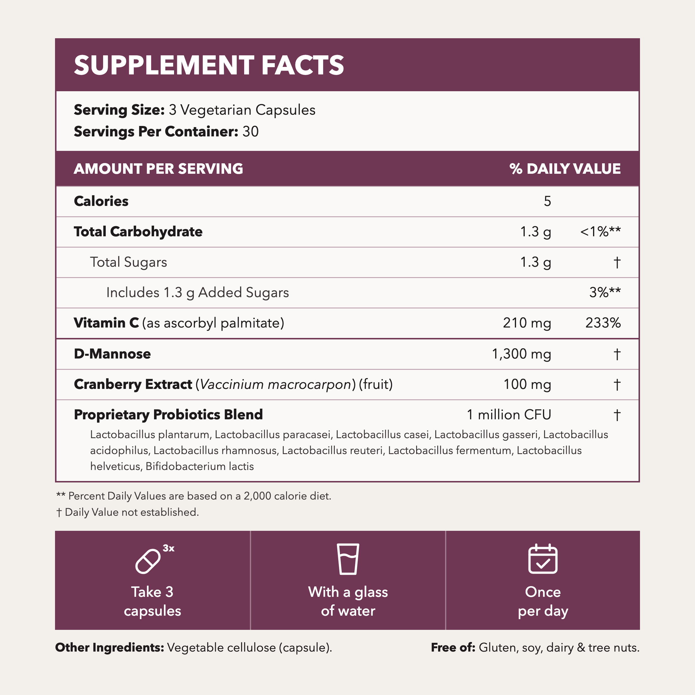 Soakt Pure D Mannose (1,300mg)